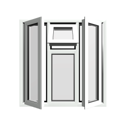 Style 47 White Aluminium Window