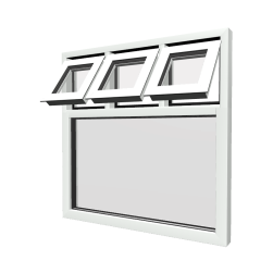 Style 50 White Aluminium Window