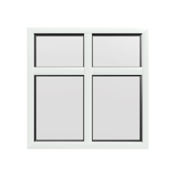 Style 19 White Aluminium Window