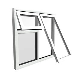 Style 27 White Aluminium Window