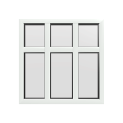 Style 56 White Aluminium Window