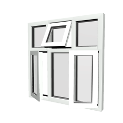Style 55 White Aluminium Window