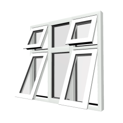 Style 52 White Aluminium Window