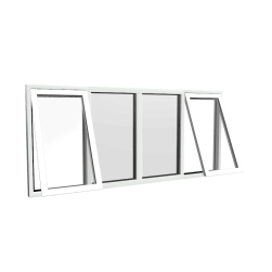 Style 72 White Aluminium Window