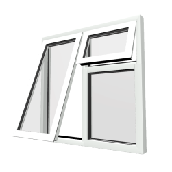 Style 26 White Aluminium Window