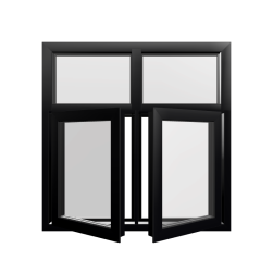 Style 30 Black Aluminium Window