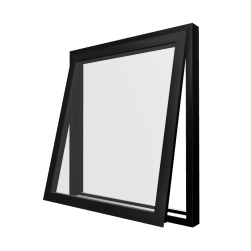 Style 2 Black Aluminium Window
