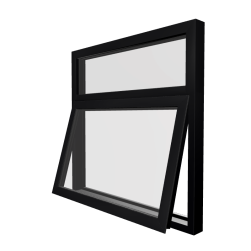 Style 7 Black Aluminium Window