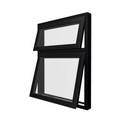 Style 8 Black Aluminium Window