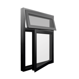 Style 12 Black Aluminium Window