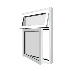 Style 11 White Aluminium Window