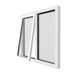 Style 13 White Aluminium Window