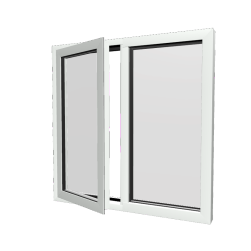 Style 16 White Aluminium Window