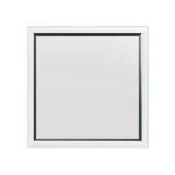 Style 1 Fixed White Aluminium Window