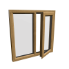 uPVC Window Irish Oak