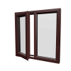 uPVC Window Rosewood Woodgrain