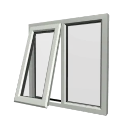 uPVC Window Agate Grey