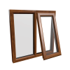 uPVC Window Golden Oak