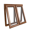 uPVC Window Golden Oak