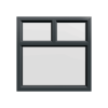 uPVC Window Anthracite Grey