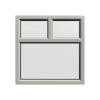 uPVC Window Agate Grey