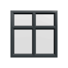 uPVC Window Anthracite Grey