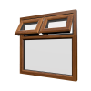 uPVC Window Golden Oak