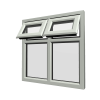 uPVC Window Agate Grey