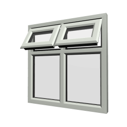 uPVC Window Agate Grey