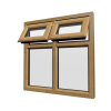 uPVC Window Irish Oak