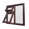 uPVC Window Rosewood Woodgrain