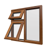 uPVC Window Golden Oak