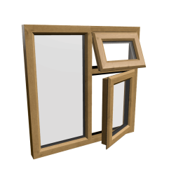 uPVC Window Irish Oak