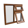uPVC Window Golden Oak
