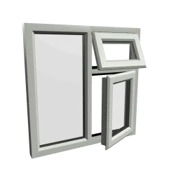 uPVC Window Agate Grey