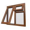 uPVC Window Golden Oak