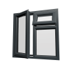 uPVC Window Anthracite Grey