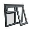 uPVC Window Anthracite Grey