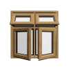 uPVC Window Irish Oak