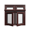 uPVC Window Rosewood Woodgrain