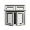 uPVC Window Agate Grey