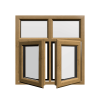 uPVC Window Irish Oak