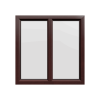 uPVC Window Rosewood Woodgrain