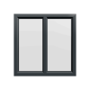 uPVC Window Anthracite Grey