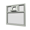 uPVC Window Agate Grey