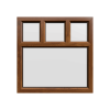 uPVC Window Golden Oak