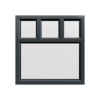uPVC Window Anthracite Grey
