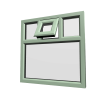 uPVC Window Chartwell Green