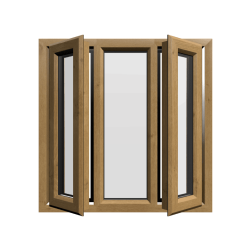 uPVC Window Irish Oak