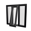 uPVC Window Black Woodgrain